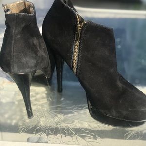 Steve Madden Platform Black Ankle Bootie